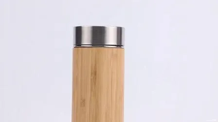 350ml Personalized Bamboo /Stainless Steel / Thermal Cup with Strainer