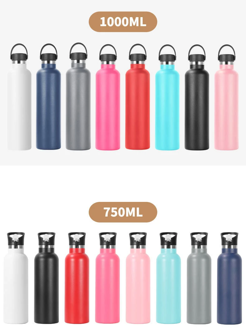 Efficient Insulation Stainless Steel Sports Drinking Water Bottle Vacuum Flask in 5 Sizes