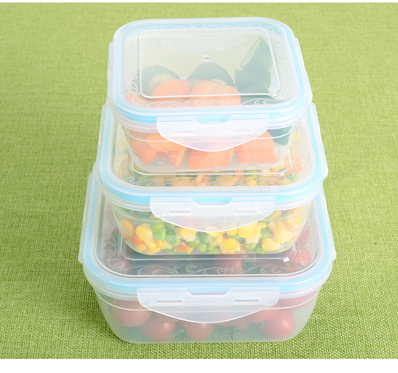 3PCS Factory Direct Square Plastic Crisper